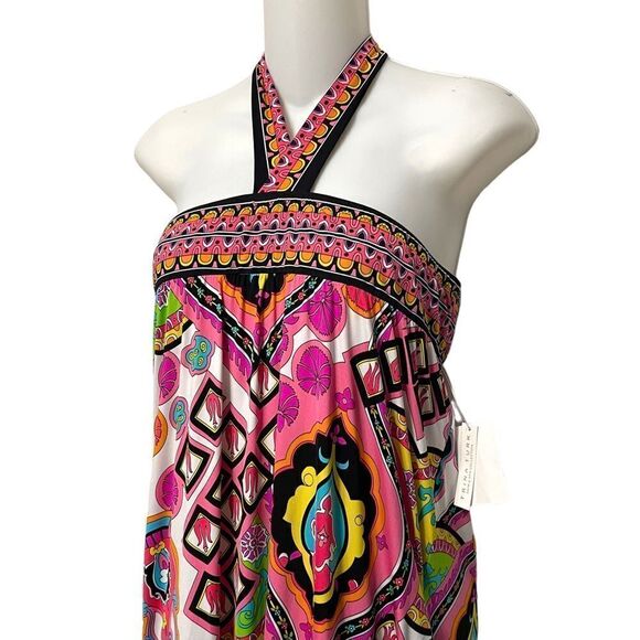 NWT TRINA TURK Swim & Spa Collection Groovy Floral Cover-Up Maxi Dress XS - Picture 3 of 8